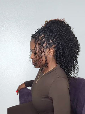 Medium large boho braids